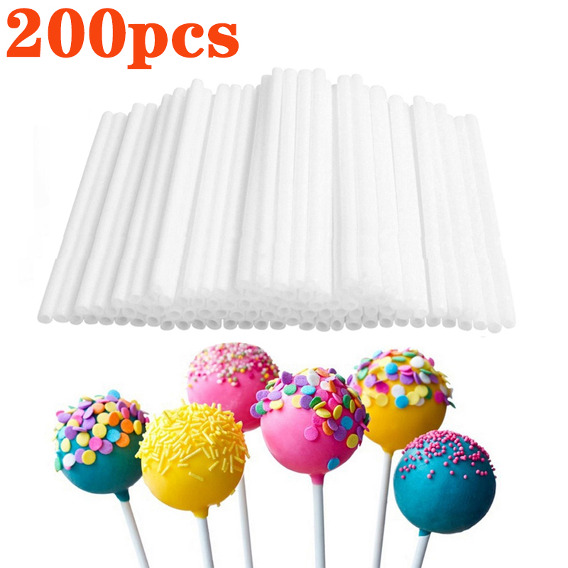 Cotton Candy Cone - 200 stks Plastic Lollipop Stok Veilig
