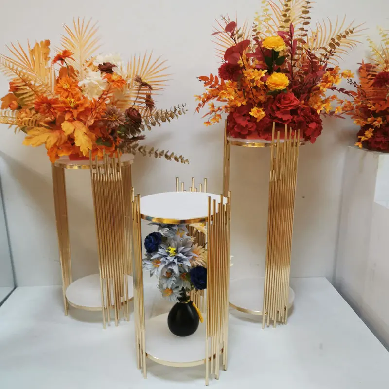 Gouden ronde metalen sokkels,  - Dessert Table Backdrop recensie en prijs
