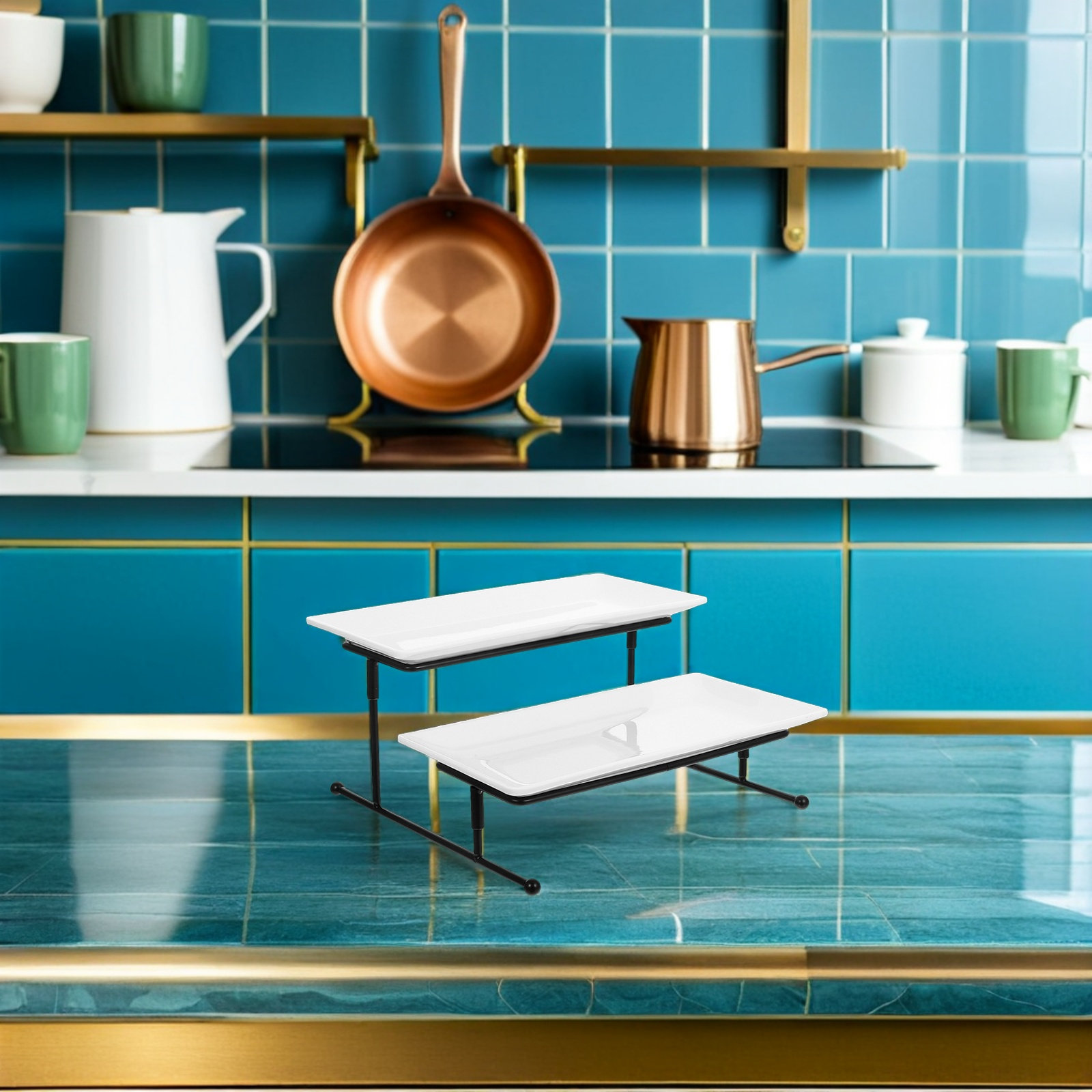 Twee verdiepingen hoge taartst - Cupcake Stand Tier recensie en prijs