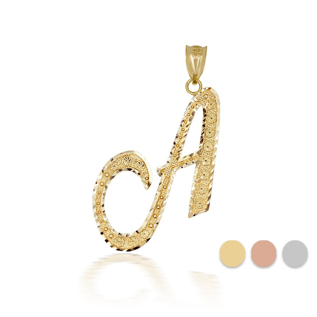 Gold Cursief Beginletter 