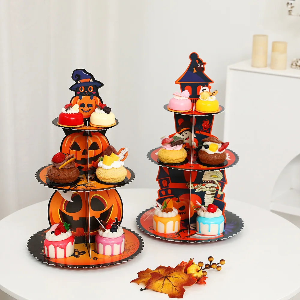 Halloween 3-laags dessertstand - Cupcake Stand Tier recensie en prijs